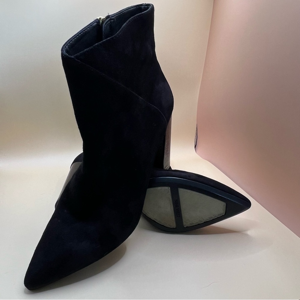 Nine West Women’s Size 8 NW Argyle Booties - Black- worn once